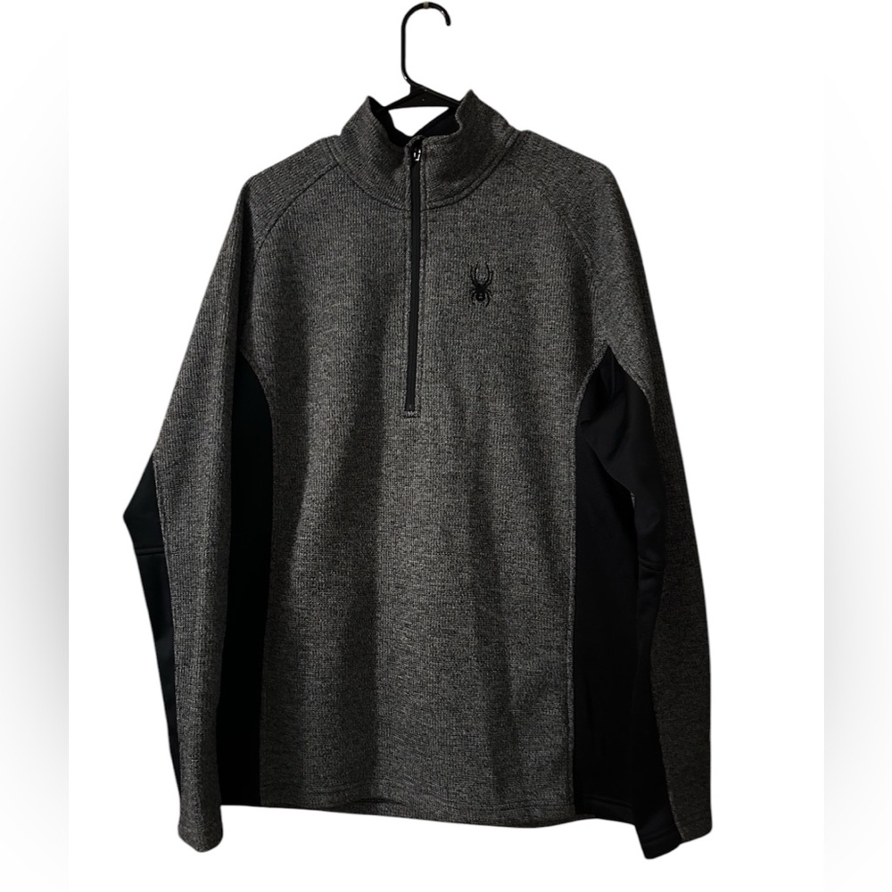 Spyder Active Sports Outbound 1/4 Zip Pullover Black Grey Men’s XL